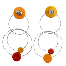Load image into Gallery viewer, Arden Bartol Multi Mix Double Circle Earrings
