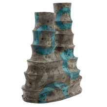 Load image into Gallery viewer, Kate Marotz Blue/Grey Double Vase
