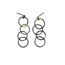 Load image into Gallery viewer, Tegan Wallace Forged Link Earrings, 4 Link
