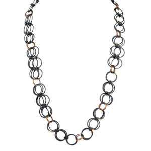 Tegan Wallace Forged Links Necklace, Multi-Link