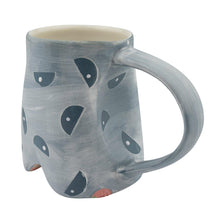 Load image into Gallery viewer, Sarah Chenoweth Davis Frosted Semi Circles Footed Mug
