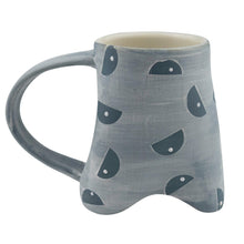 Load image into Gallery viewer, Sarah Chenoweth Davis Frosted Semi Circles Footed Mug
