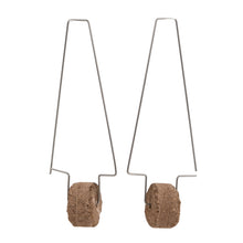 Load image into Gallery viewer, Sandra Salaices Elongated Puerta T Earrings
