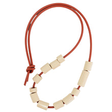 Load image into Gallery viewer, Maia Leppo Beige Tube Necklace
