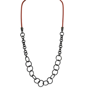 Maia Leppo Long Steel Chain Necklace