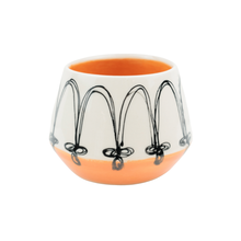 Load image into Gallery viewer, Stephanie Seguin Arches Design Orange Cup
