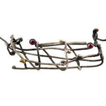 Load image into Gallery viewer, Lori Swartz Cage Necklace with Rubies
