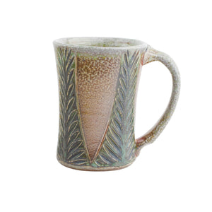 Joy Tanner Carved Stoneware Mug