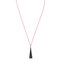 Load image into Gallery viewer, Tegan Wallace Hollow Pyramid Pendant Necklace
