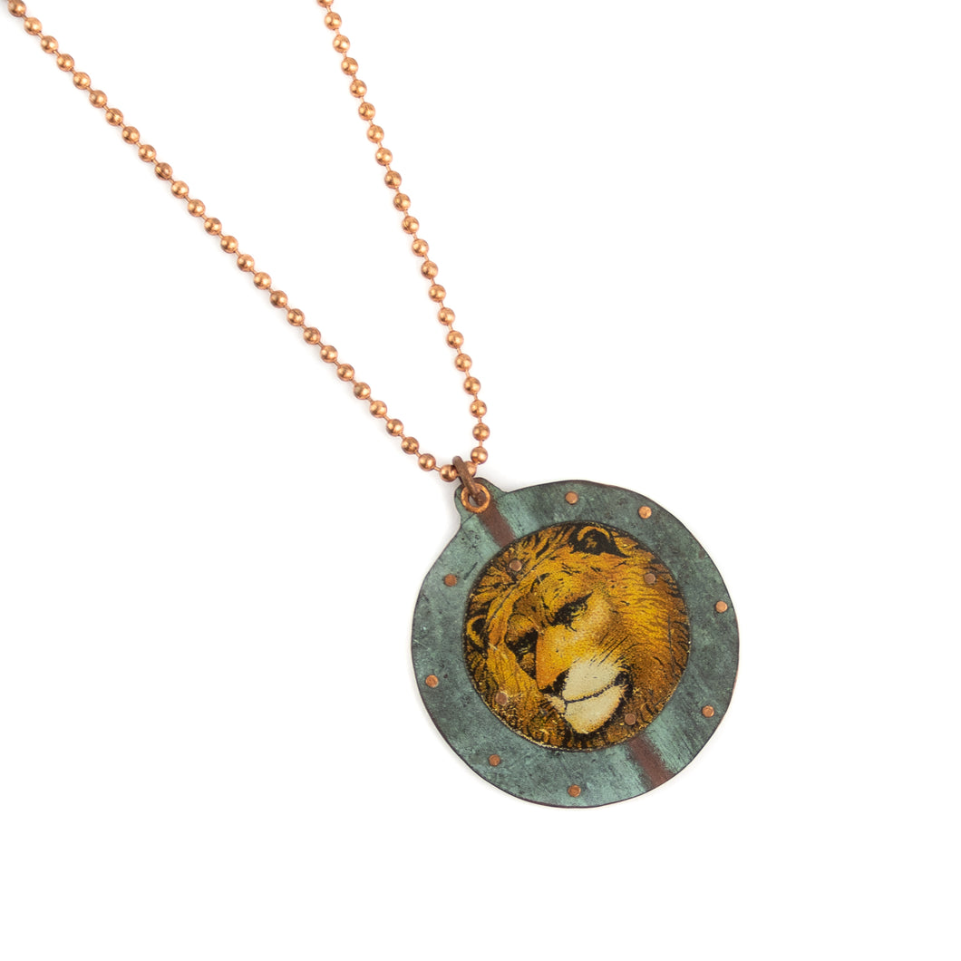 Judith Hoyt Lion Head Necklace