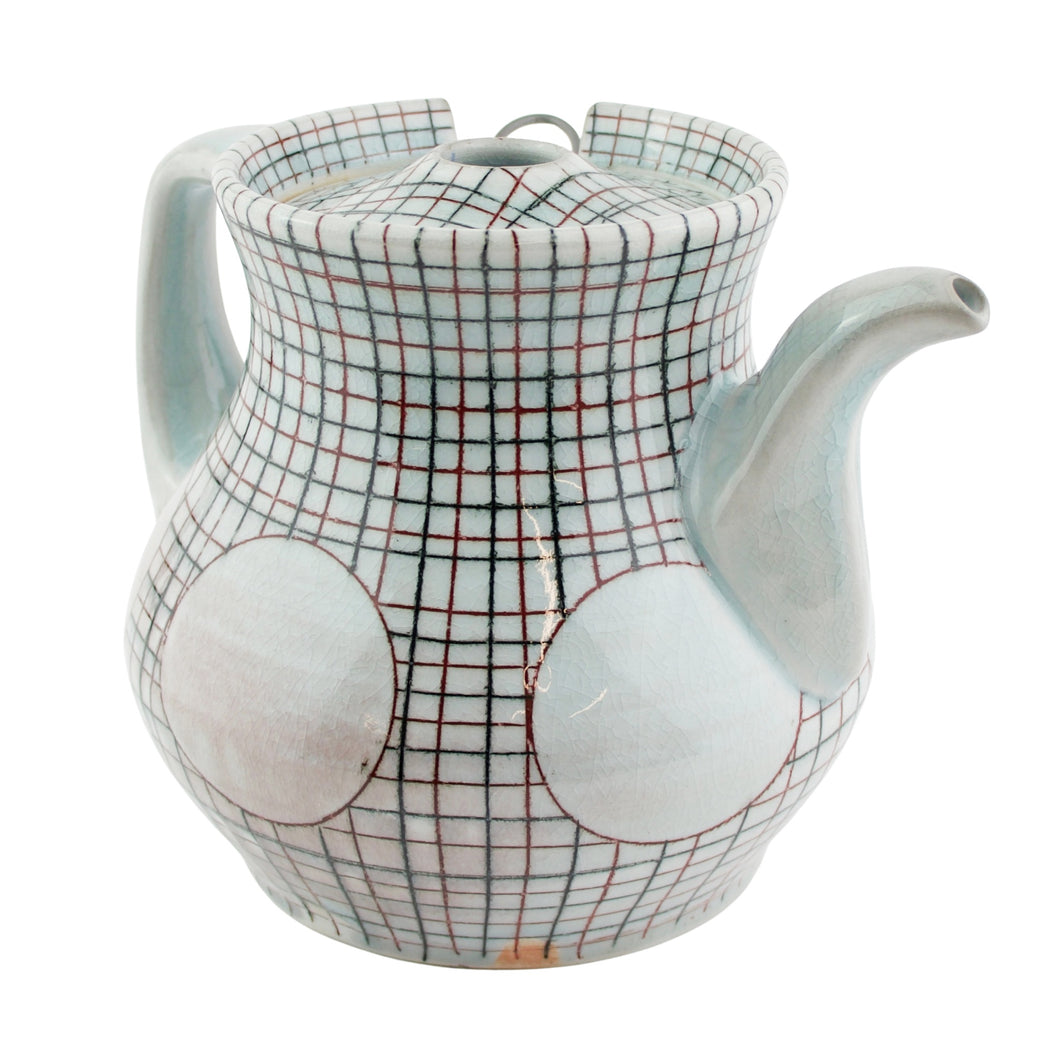 Kenyon Hansen Plaid Tea Pot