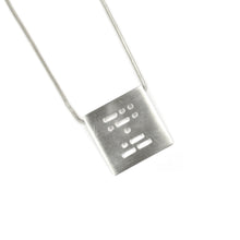 Load image into Gallery viewer, Allison Hilton Jones Sterling Silver Morse Code Necklace
