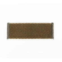 Load image into Gallery viewer, Tammy Schweinhagen  Matte Gold Metal Fabric Bracelet
