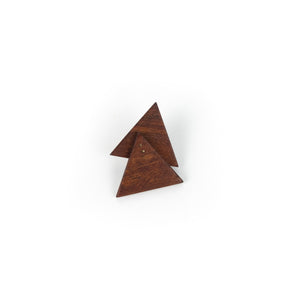 Robert Thomas Mullen Double Triangle Mahogany  Pin