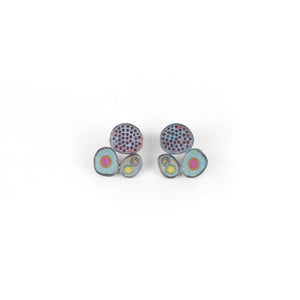 Ford and Forlano Triple Pebble Earrings