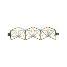 Load image into Gallery viewer, Emilie Pritchard Oxidized Sterling Silver &amp; Gold Geometric Bracelet
