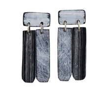 Load image into Gallery viewer, Genevieve Williamson Black and White Parallel Earrings
