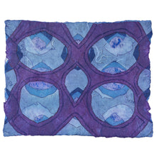 Load image into Gallery viewer, Rae Gold Joomchi Blue and Purple Paper Wall Piece
