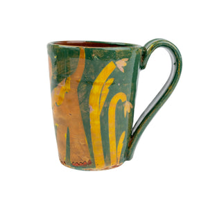 Priscilla Dahl Green Mug with Orange Elephant #2
