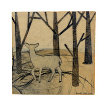 Load image into Gallery viewer, Judith Hoyt &quot;Ghost Deer&quot; Encaustic Collage
