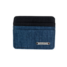 Load image into Gallery viewer, Dominic Giordano Two Tone Fabric Card Holder Wallet
