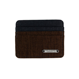 Dominic Giordano Two Tone Fabric Card Holder Wallet