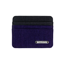 Load image into Gallery viewer, Dominic Giordano Two Tone Fabric Card Holder Wallet
