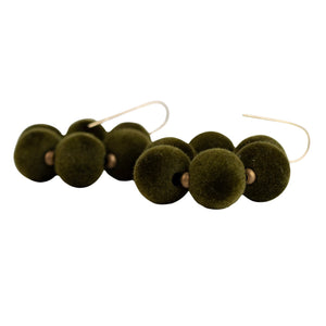 Tammy Schweinhagen Flocked Ball Circle Earrings