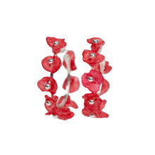 Load image into Gallery viewer, Sarah Murphy Red Hoop Earrings
