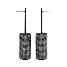 Load image into Gallery viewer, Sandra Salaices White Cylinder Rod Earrings
