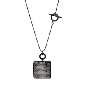 Sandra Salaices Square Pendant Necklace