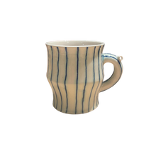 Load image into Gallery viewer, Kimberlyn Bloise White Striped Flute Mug
