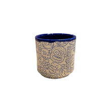 Load image into Gallery viewer, Zachery Lechtenberg Blue Linework Small Cup
