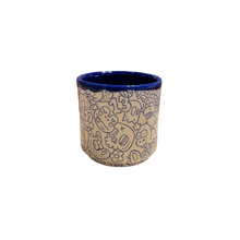 Load image into Gallery viewer, Zachery Lechtenberg Blue Linework Small Cup
