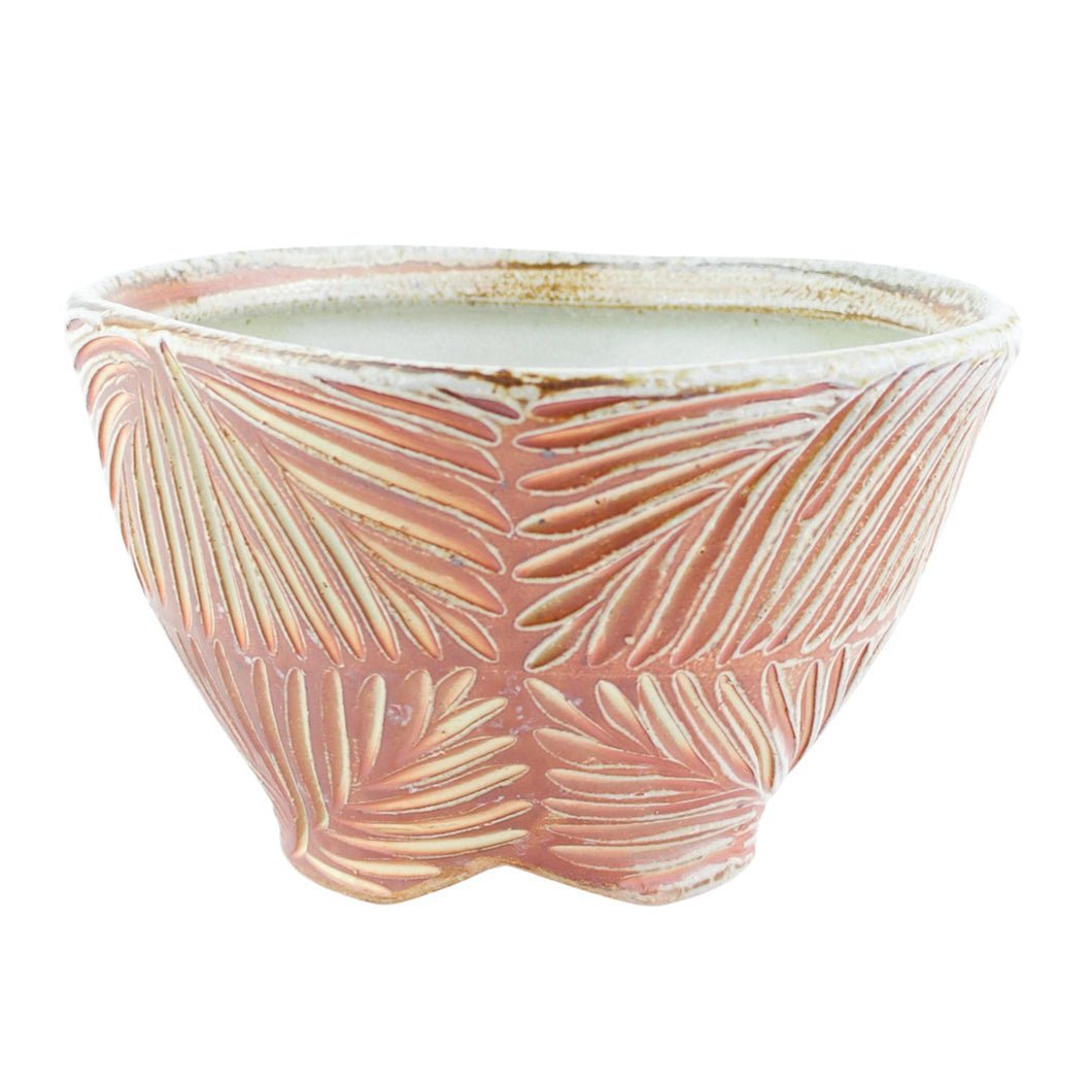 Joy Tanner Carved Stoneware Bowl