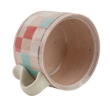 Load image into Gallery viewer, Didem Mert Checkered Pinky Latte Mug
