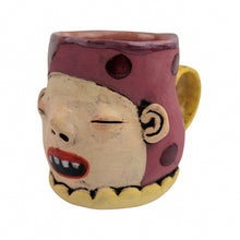 Load image into Gallery viewer, Tammy Marinuzzi Mauve Cup with Yellow Handle
