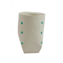 Load image into Gallery viewer, Josh Van Stippen Porcelain Seafoam Glaze Dot Cup
