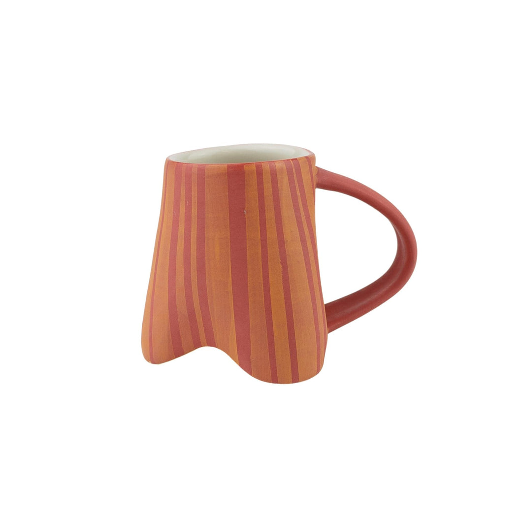 Sarah Chenoweth Davis Frosted Racing Stripes Espresso Mug