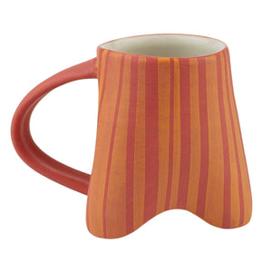 Sarah Chenoweth Davis Frosted Racing Stripes Espresso Mug