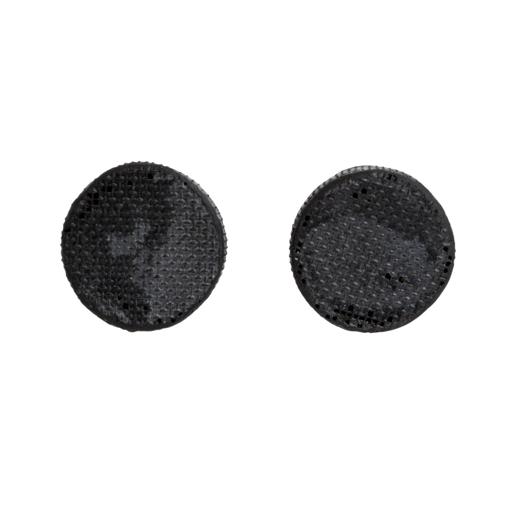 Sandra Salaices Dark Grey Circle Earrings