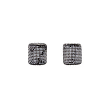 Load image into Gallery viewer, Sandra Salaices White Cylinder Stud Earrings
