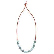 Load image into Gallery viewer, Maia Leppo Blue and Green Tube Necklace
