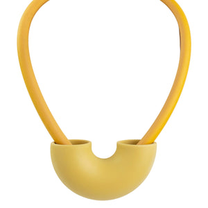 Maia Leppo Monochrome Yellow Tube Necklace