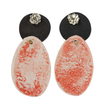 Load image into Gallery viewer, Maia Leppo Red Grid Dangle Earrings
