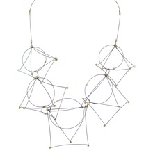 Load image into Gallery viewer, Meghan Patrice Riley Gunmetal Short Shape Necklace
