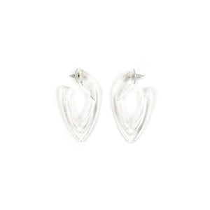 Gillian Preston Glass Open Double Deco Post Drop Earrings