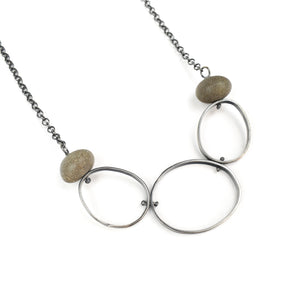 Jennifer Nunnelee Three Oval Necklace