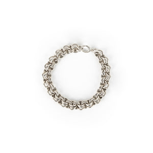 Larry Rosen Small Silver Triple Link Bracelet