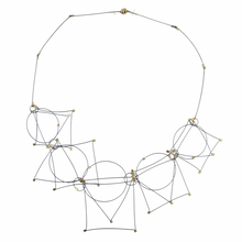 Load image into Gallery viewer, Meghan Patrice Riley Gunmetal Short Shape Necklace
